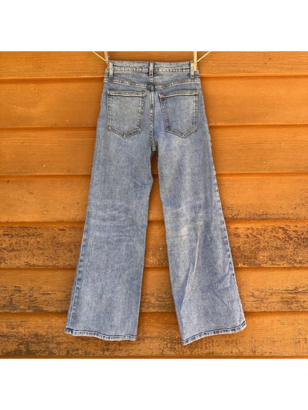 Edyson Womens Flare-Leg Denim Jeans Size 24 Blue 99% Cotton 1% Spandex Made In - Picture 4 of 13